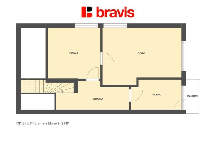 Prodej rodinného domu, Příbram na Moravě, 704 m2