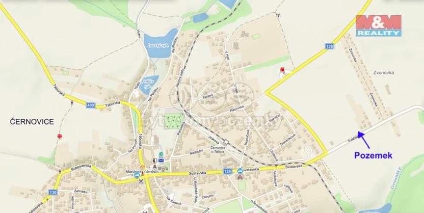 Prodej pozemku pro bydlení, Černovice, 1492 m2