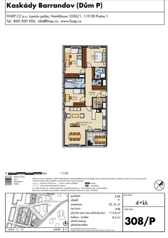 Prodej bytu 4+kk, Praha - Hlubočepy, Gollové, 116 m2
