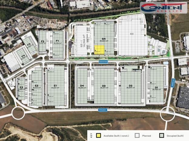 Pronájem výrobních prostor, Brno - Slatina, Tuřanka, 14966 m2