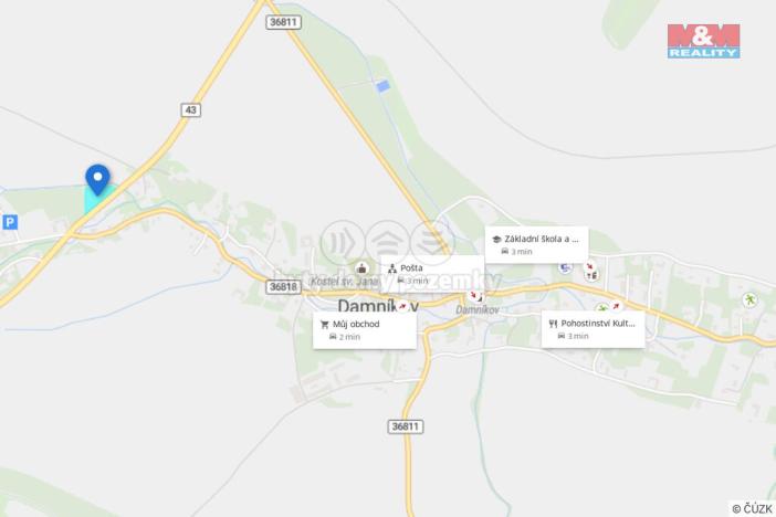 Prodej pozemku pro bydlení, Damníkov, 5033 m2