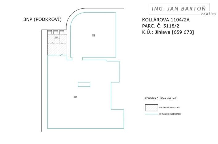 Prodej kanceláře, Jihlava, Kollárova, 94 m2