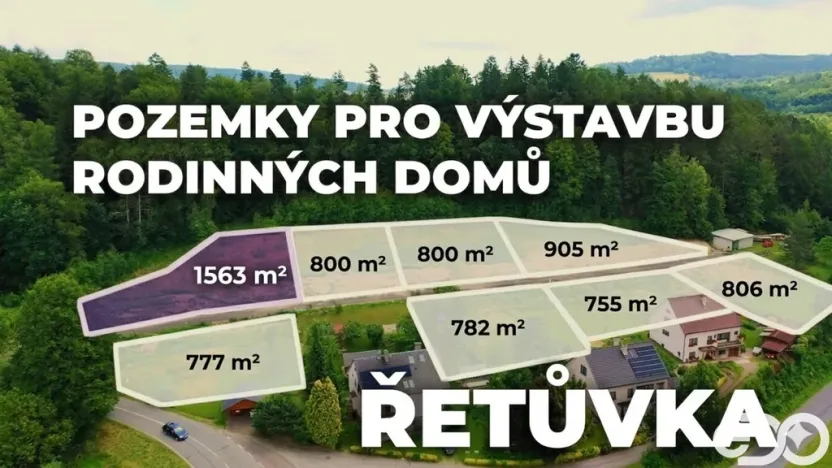 Prodej pozemku pro bydlení, Řetůvka, 1563 m2