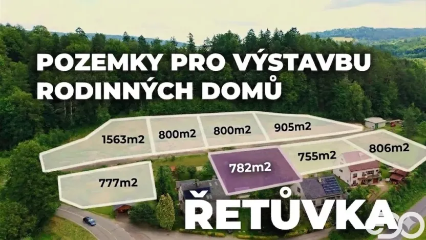 Prodej pozemku pro bydlení, Řetůvka, 782 m2
