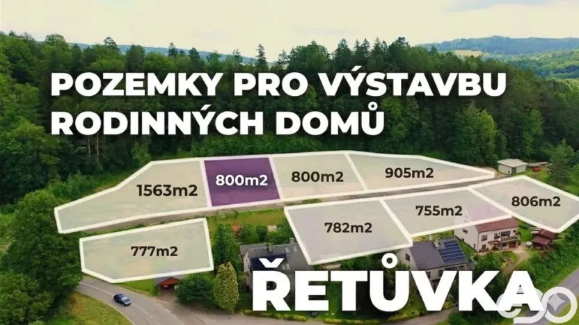 Prodej pozemku pro bydlení, Řetůvka, 800 m2