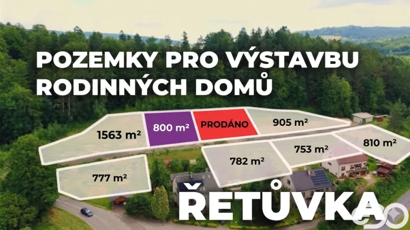 Prodej pozemku pro bydlení, Řetůvka, 800 m2