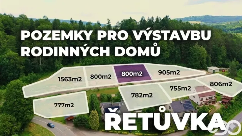 Prodej pozemku pro bydlení, Řetůvka, 800 m2