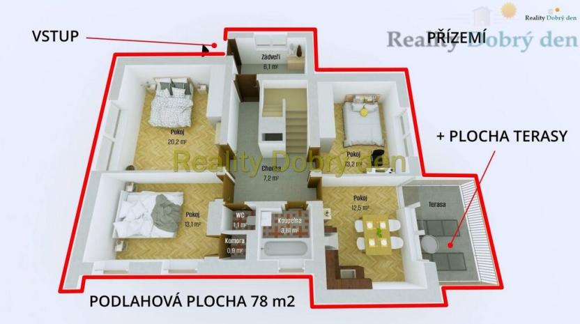 Prodej rodinného domu, Velké Heraltice, Nad Poštou, 248 m2