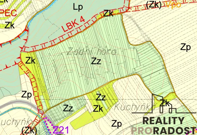 Prodej zahrady, Kobeřice u Brna, 2052 m2