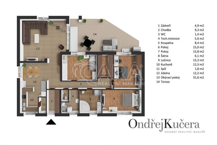 Prodej rodinného domu, Kostelec nad Labem, K Jahodovce, 140 m2