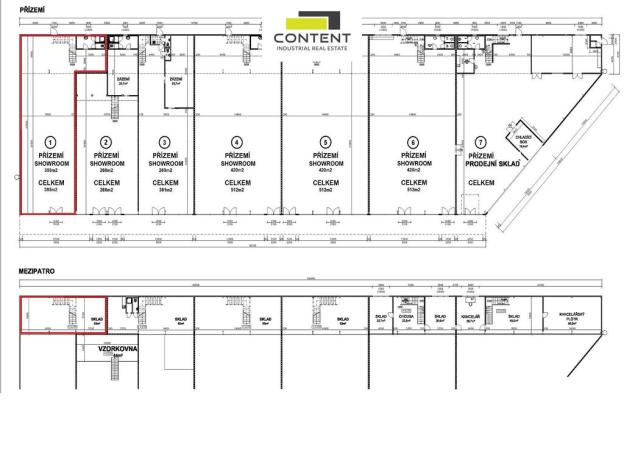 Pronájem obchodního prostoru, Dobřejovice, Jesenická, 395 m2
