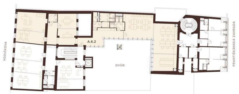 Pronájem kanceláře, Praha, Vodičkova, 294 m2