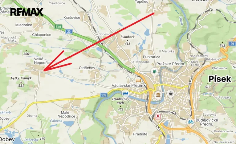 Prodej pozemku pro bydlení, Dobev, 1366 m2