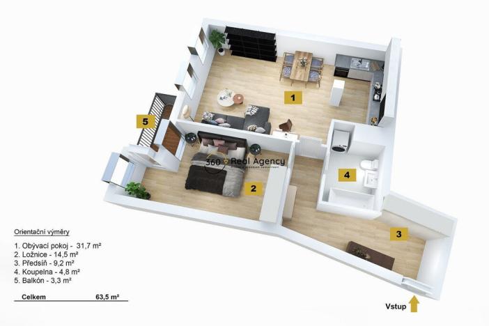 Prodej bytu 2+kk, Praha - Žižkov, Kališnická, 67 m2