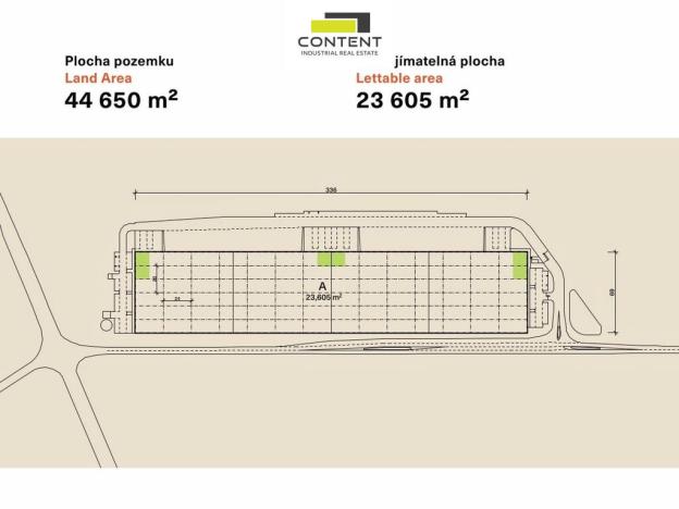 Pronájem výrobních prostor, Ledce, 11800 m2
