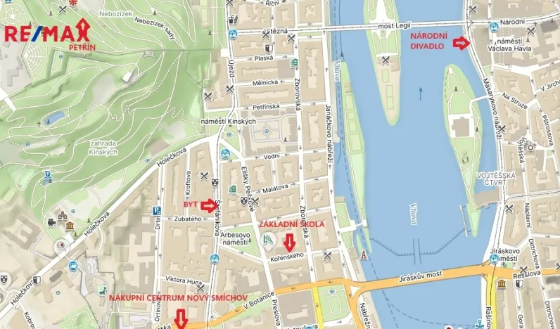 Prodej bytu 3+kk, Praha - Smíchov, Štefánikova, 76 m2