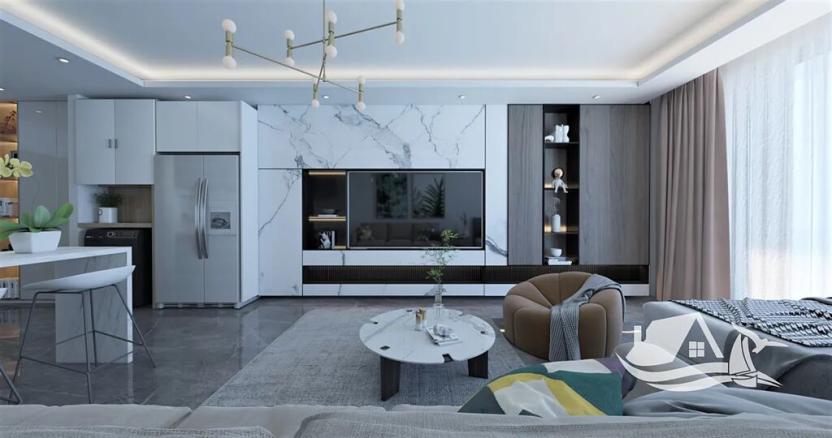 Prodej bytu 1+kk, Trikomo, Kypr, 45 m2