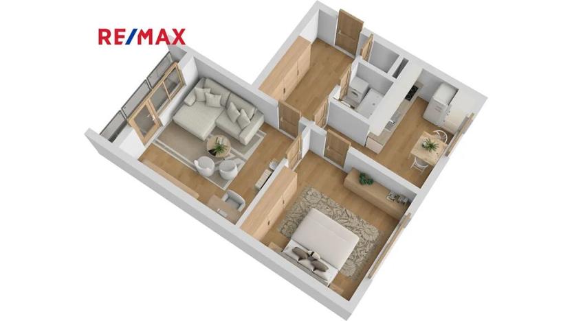 Prodej bytu 2+1, Praha - Záběhlice, Hvozdíková, 54 m2