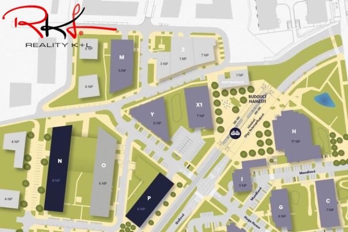 Prodej bytu 2+kk, Praha, náměstí Olgy Scheinpflugové, 52 m2