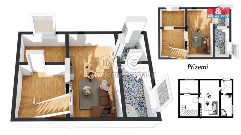 Prodej rodinného domu, Slaný, Lacinova, 89 m2