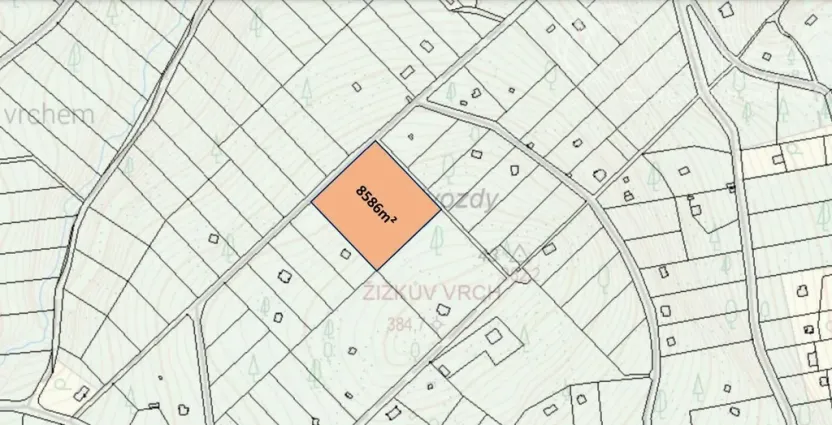 Prodej lesa, Štěchovice, 8586 m2