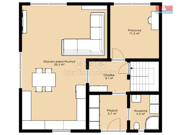 Prodej rodinného domu, Jindřichův Hradec - Jindřichův Hradec II, 9. května, 129 m2