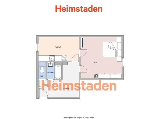 Pronájem bytu 1+1, Havířov - Město, Sadová, 37 m2