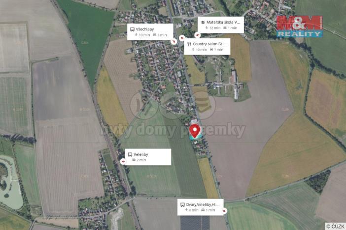 Prodej pozemku pro bydlení, Všechlapy, 1251 m2