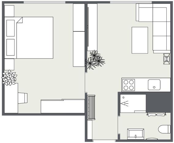 Prodej bytu 1+1, Chomutov, Matěje Kopeckého, 35 m2