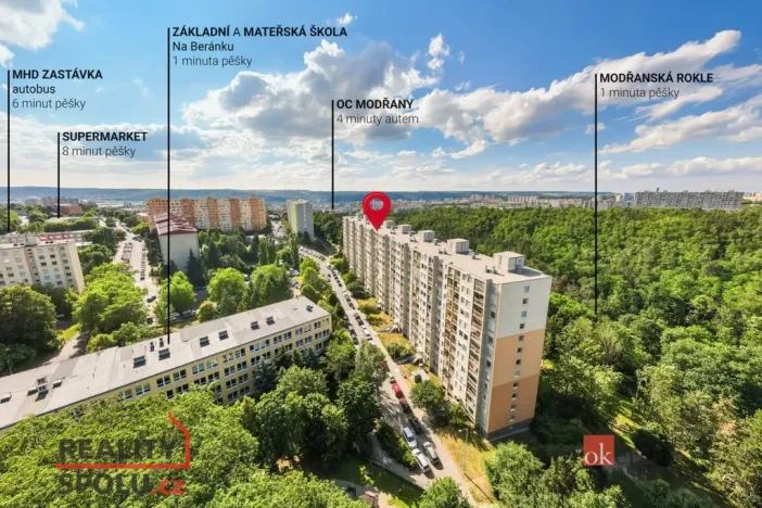 Prodej bytu 3+1, Praha - Modřany, Urbánkova, 79 m2