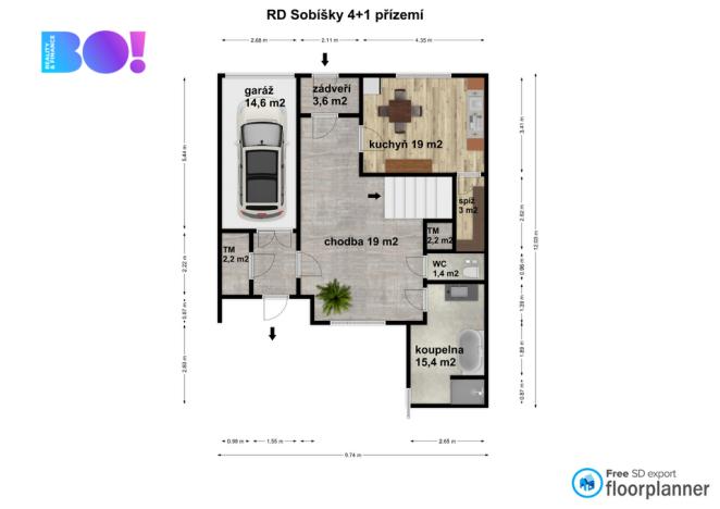 Prodej rodinného domu, Sobíšky, 145 m2