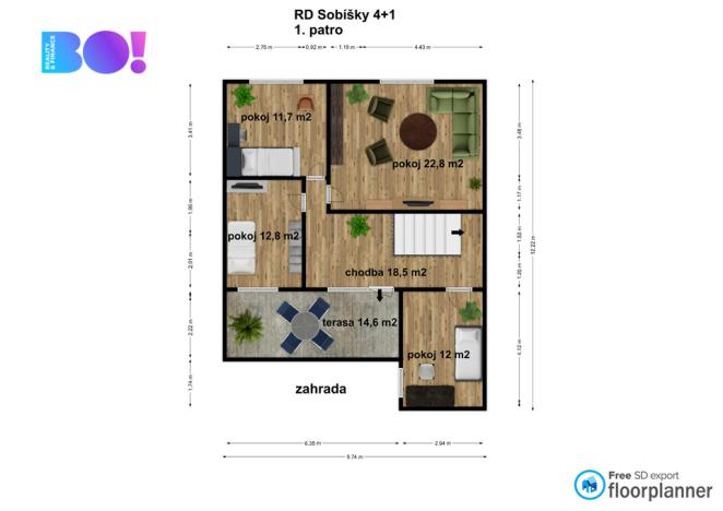 Prodej rodinného domu, Sobíšky, 145 m2