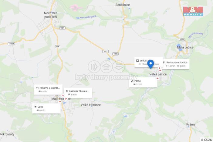 Prodej pozemku pro bydlení, Velká Lečice, 1214 m2