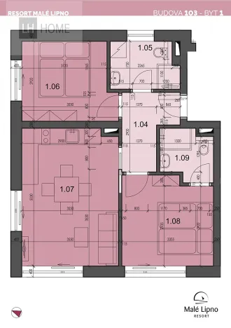 Prodej bytu 3+kk, Černá v Pošumaví, 53 m2