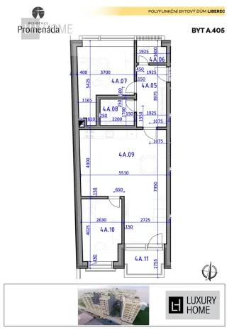 Prodej bytu 3+kk, Liberec, 73 m2