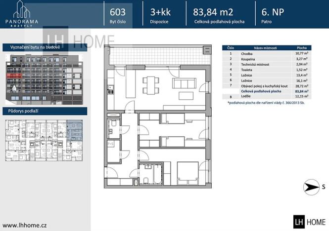Prodej bytu 3+kk, Praha - Chodov, Gregorova, 84 m2