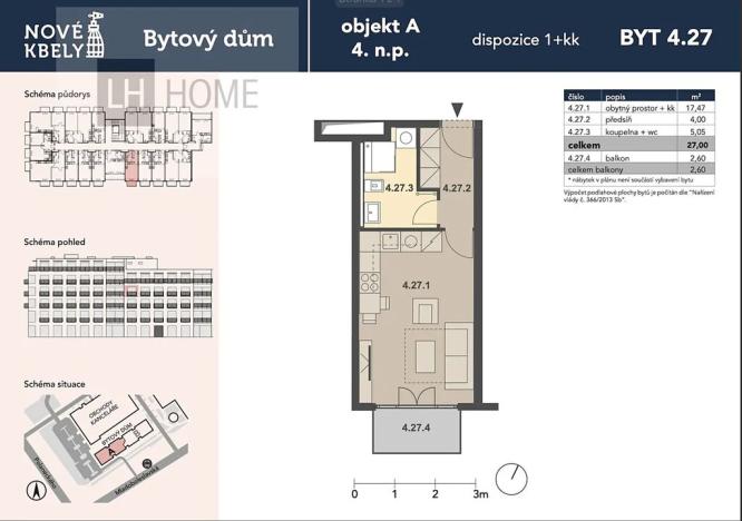 Prodej bytu 1+kk, Praha, 26 m2