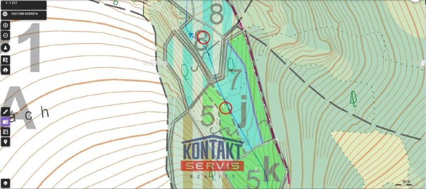 Prodej lesa, Bečice, 23812 m2