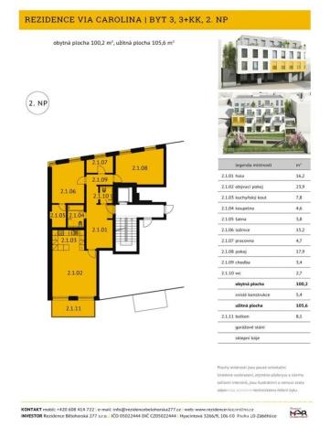 Prodej bytu 3+kk, Praha - Břevnov, Bělohorská, 103 m2
