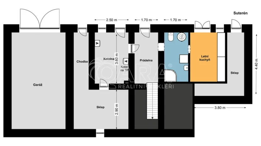 Prodej rodinného domu, Kosoř, Dolejší, 250 m2