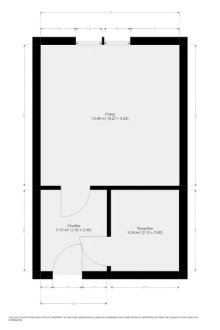 Pronájem bytu 1+kk, Brno, Bratislavská, 25 m2