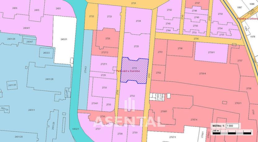 Prodej komerčního pozemku, Petřvald, Rychvaldská, 1045 m2