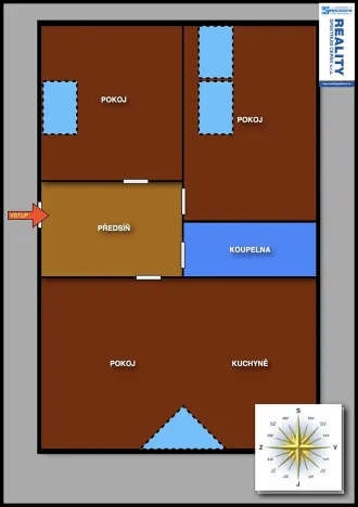 Prodej bytu 3+kk, Český Krumlov, Chvalšinská, 61 m2
