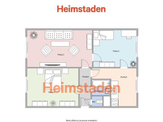 Pronájem bytu 3+1, Karviná - Nové Město, Janského, 68 m2