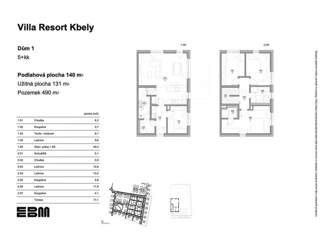 Prodej rodinného domu, Praha - Kbely, K Vinoři, 131 m2