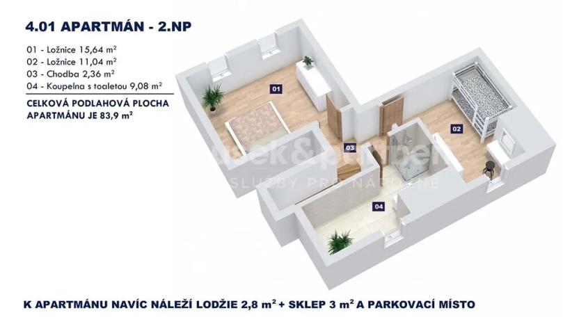 Prodej bytu 3+kk, Vrchlabí, Horská, 83 m2