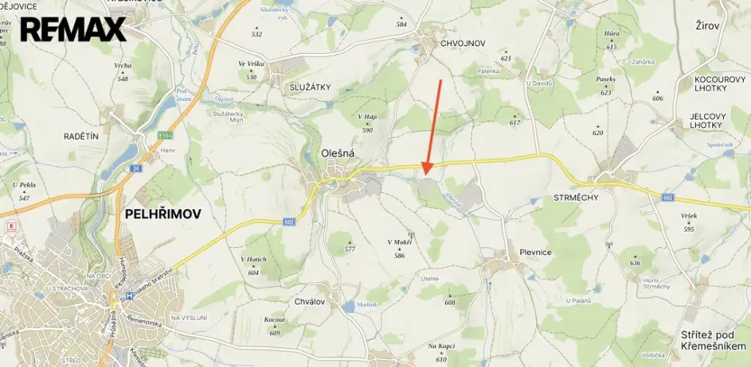 Pronájem výrobních prostor, Olešná, 1100 m2