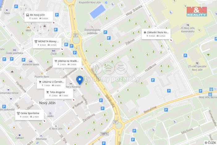 Pronájem bytu 2+1, Nový Jičín, Kostelní, 60 m2