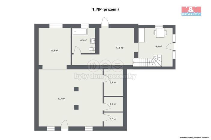 Prodej rodinného domu, Krásné Údolí, 125 m2