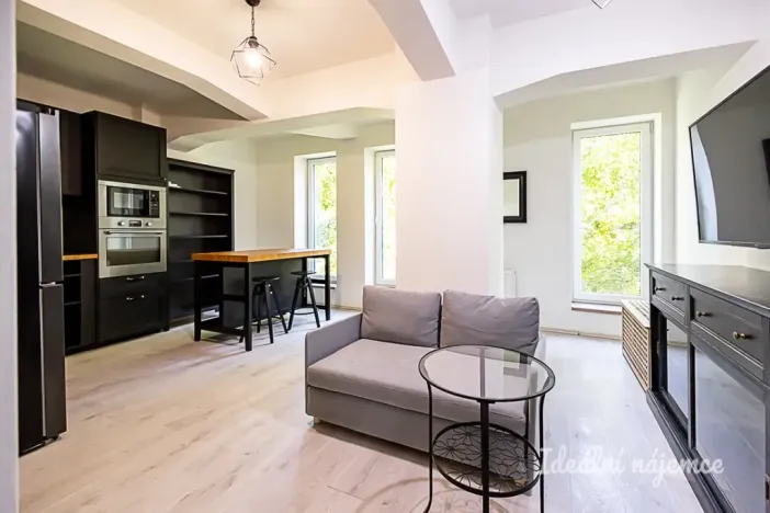 Pronájem bytu 1+kk, Praha - Holešovice, Jankovcova, 32 m2